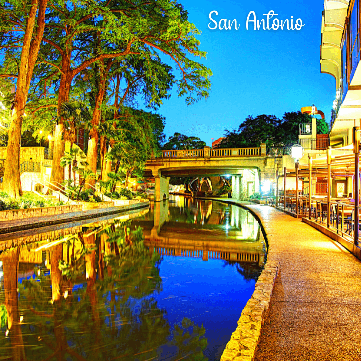 River Walk area of San Antonio, TX