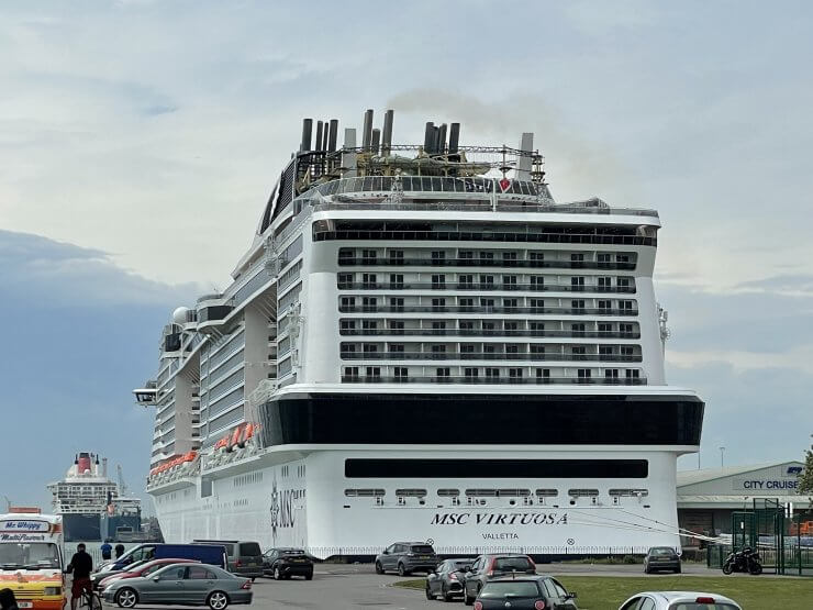 It's hard to miss spotting a cruise ship even if you have just one day in Southampton, England