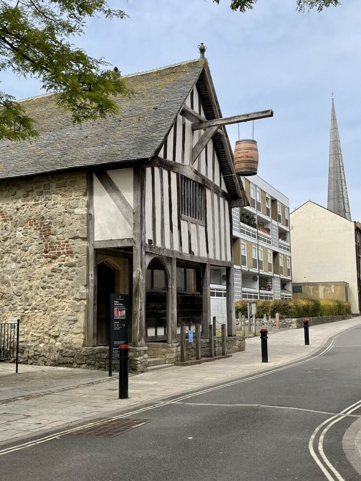 The Medieval Merchant's House is a great example of the unique architecture to behold during a day visiting Southampton, England.