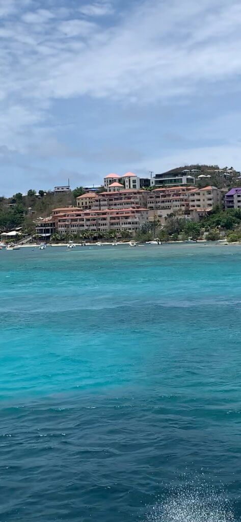 St. Thomas seen from a ferry.