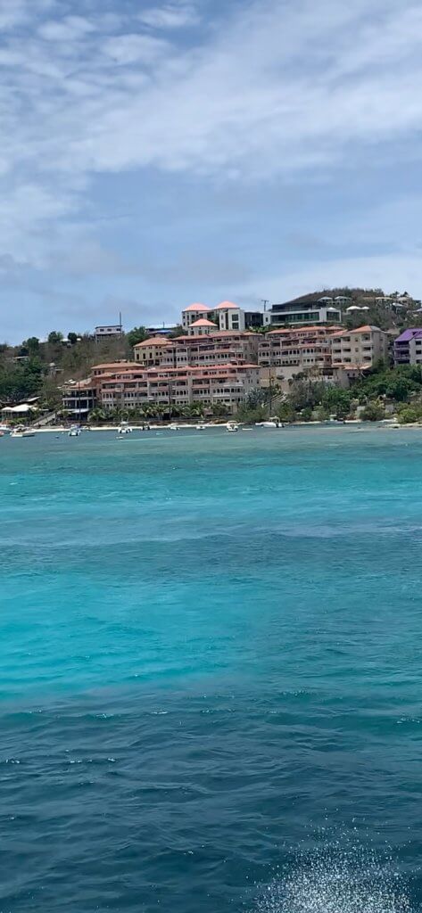 St. Thomas seen from a ferry.