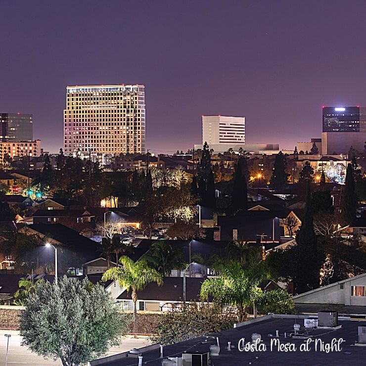 Costa Mesa Skyline at Night