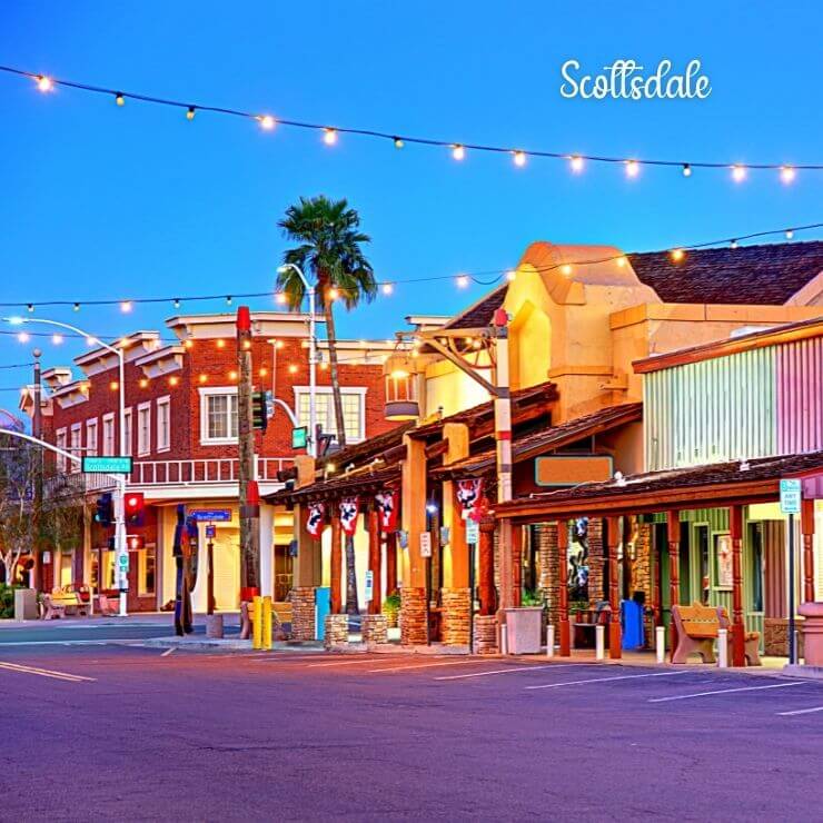 The Old Town neighborhood in Scottsdale, Arizona is a great girls trip destination.