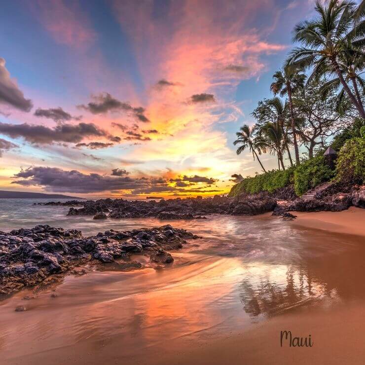 Maui is a gorgeous, sunny place to visit in the winter. 