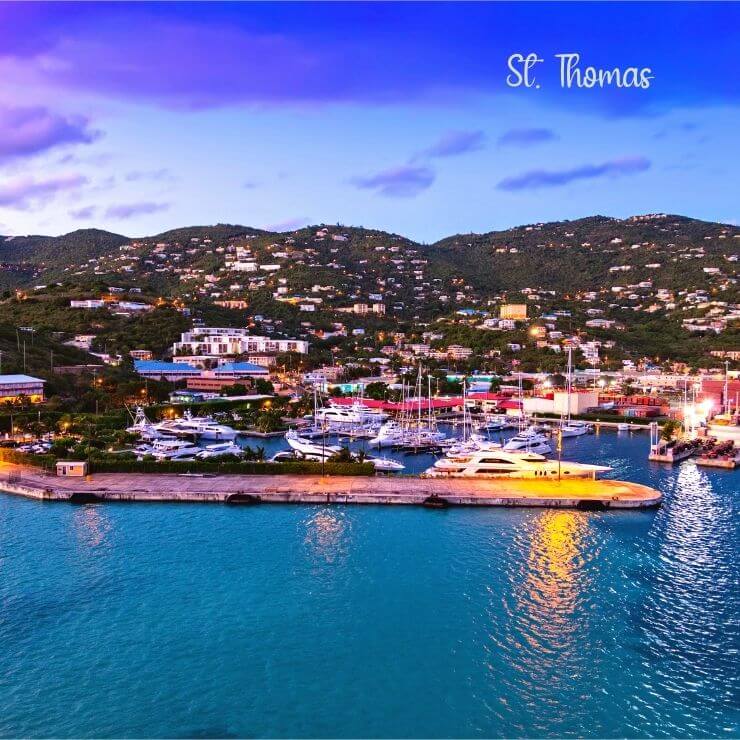 St. Thomas is a warm island getaway in the winter. 