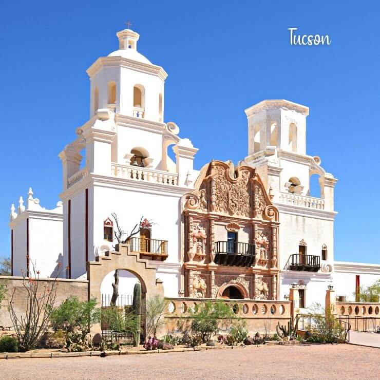 Beautiful mission in Tucson, Arizona