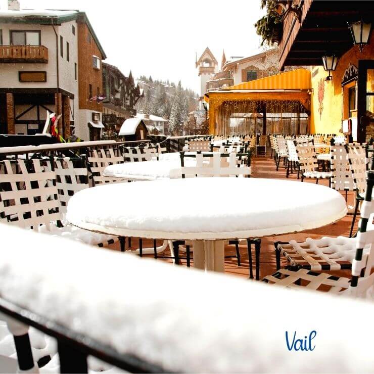 Vail, Colorado winter scene