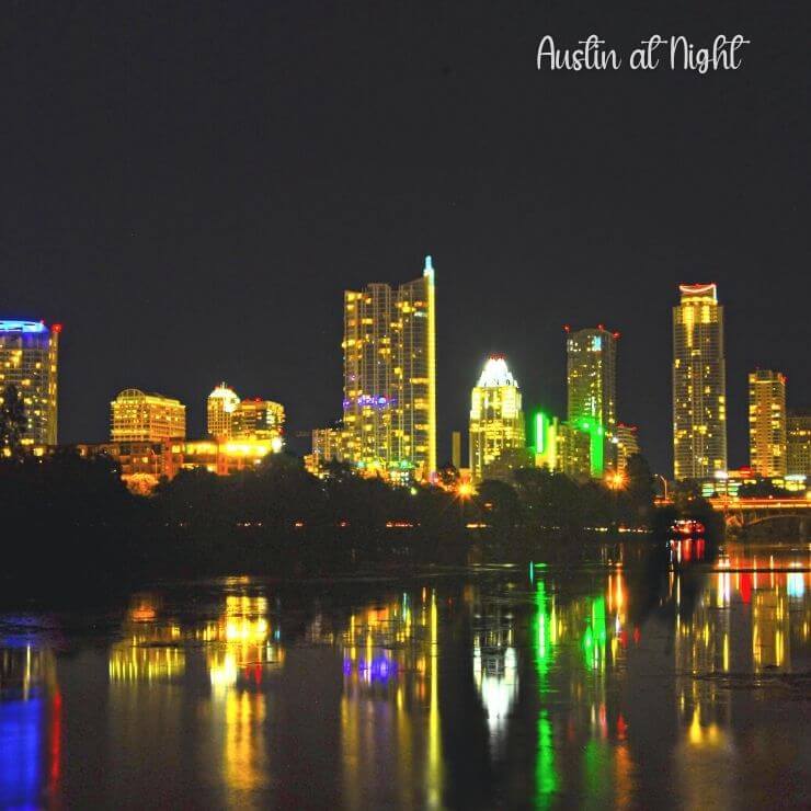 Austin, Texas at night. 