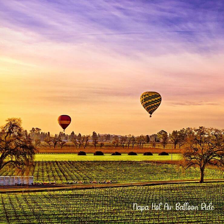 Hot air balloon rides are an incredible thing to do on a Napa Valley girls weekend.