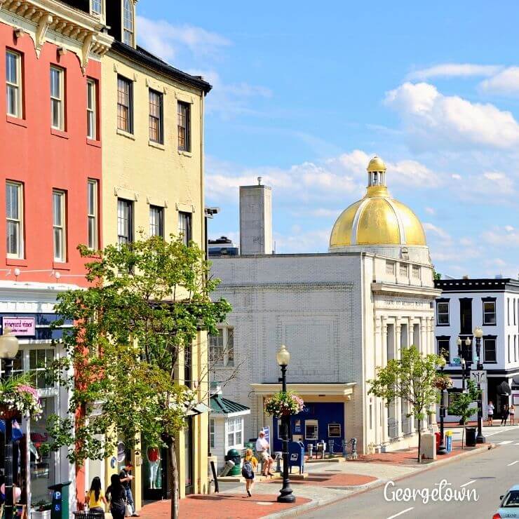 Georgetown is a neighborhood in Washington D.C. that is a great place to stay during a girls trip. 