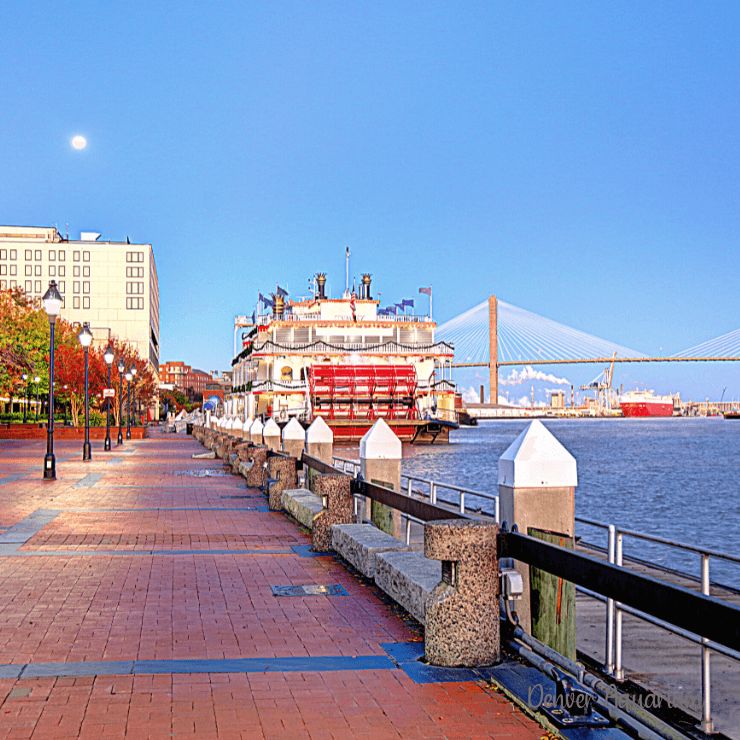 Enjoy a cruise on the boat when you visit Savannah, Georgia. 