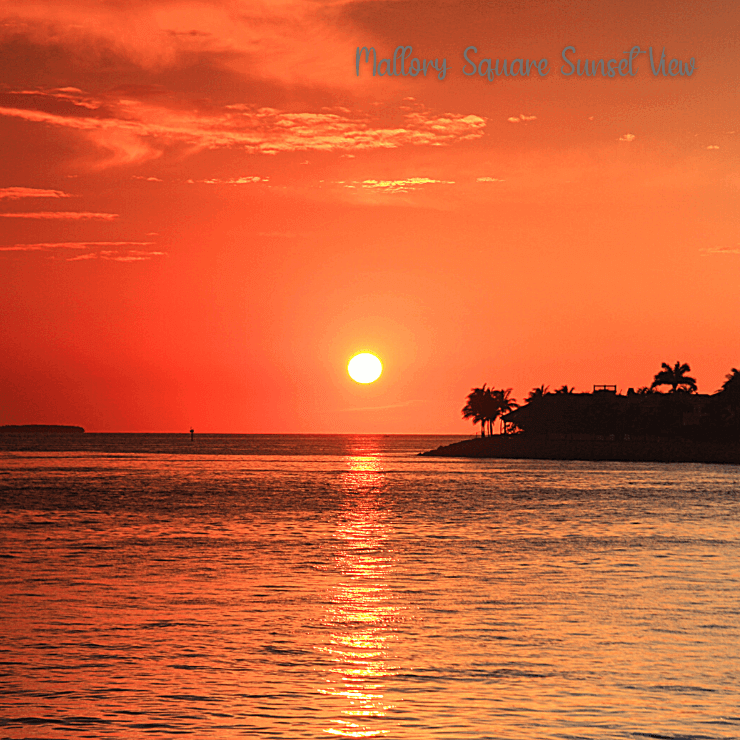 The sunset is a breathtaking view at Key West.