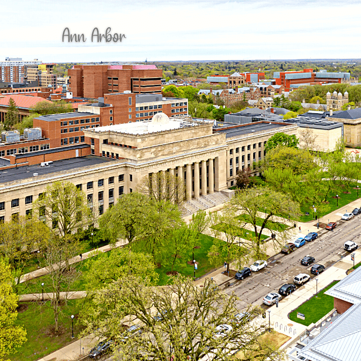 Ann Arbor is a college town and a popular tourist destination in Michigan. 