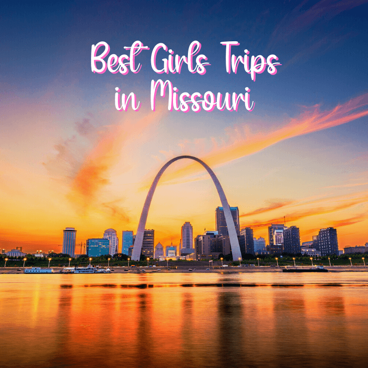 See the St. Louis arch on a girlfriend getaway in Missouri.