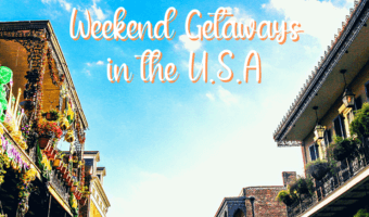 Best destinations for a weekend getaway in the USA.