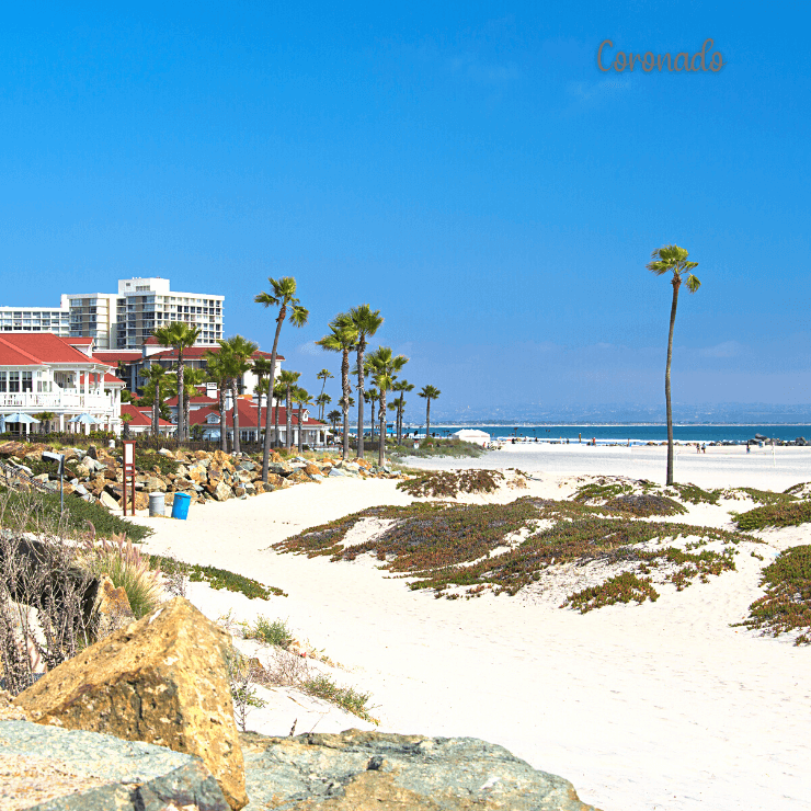 With it's pristine beach and nearly white sands, it's no wonder Coronado Beach made our top 20 beaches in California list. 