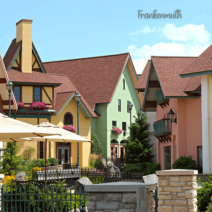 Frankenmuth has Bavarian charm in Michigan and is a fun place to visit. 