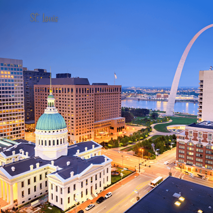 Take a fun girls getaway to St. Louis, Missouri. 