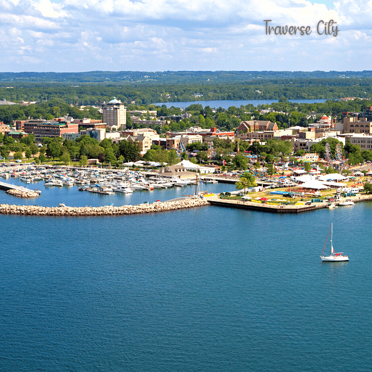 Traverse City has is a popular weekend getaway spot in Michigan. 