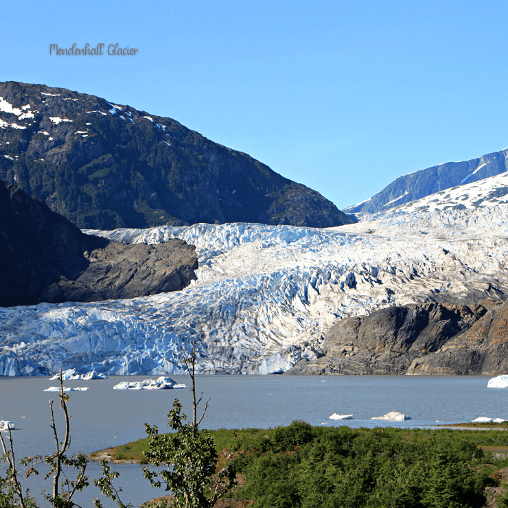 The majestic beauty of Mendenhall Glacier is one of the things to see in Anchorage when you take an Alaska cruise. 