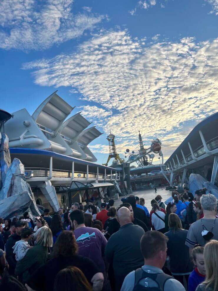 Waiting for the Rope Drop at Magic Kingdom