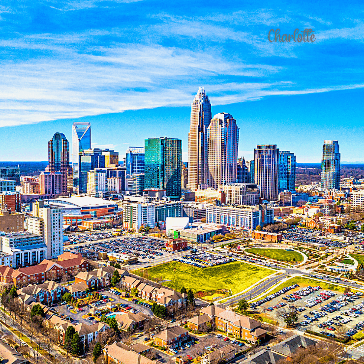 Experience breathtaking skyline views on your girls trip to North Carolina, with a visit to Charlotte.