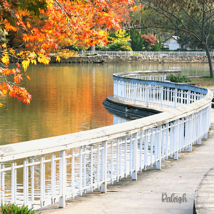 Take a stroll along the charming waterfront walkway in Raleigh, North Carolina on your girlfriends getaway to North Carolina.