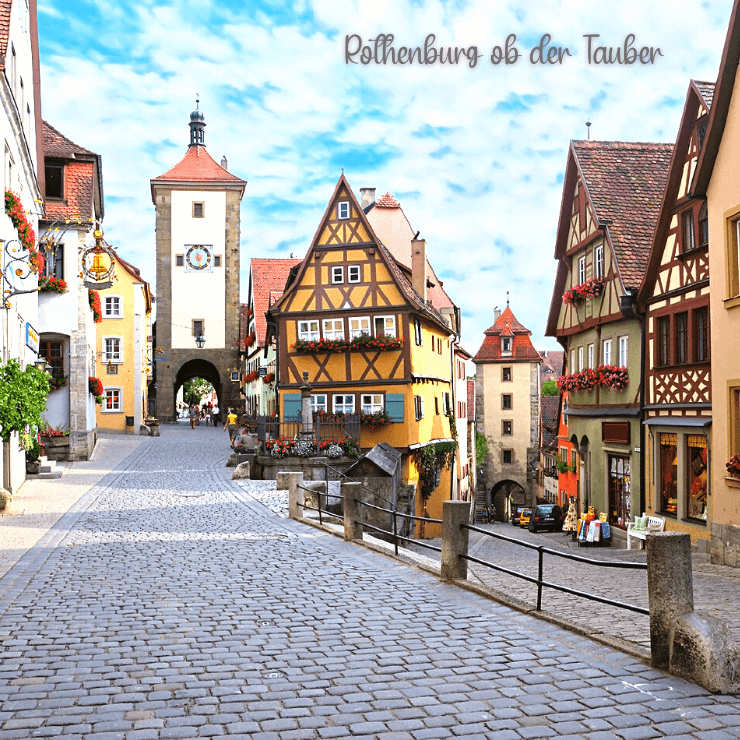 Travel back into what will seem like medieval times along the cobblestoned streets of Rothenburg ob der Tauber, Germany on your girls trip to Europe.