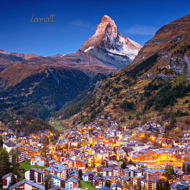 You and your girls are sure to love the views of the Matterhorn when you visit Zermatt on your next girls trip to Europe. 